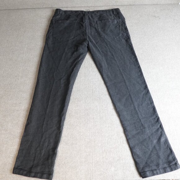 Transit Uomo Mens Pants 2XL Gray Linen Blend Made in Italy - Picture 13 of 14